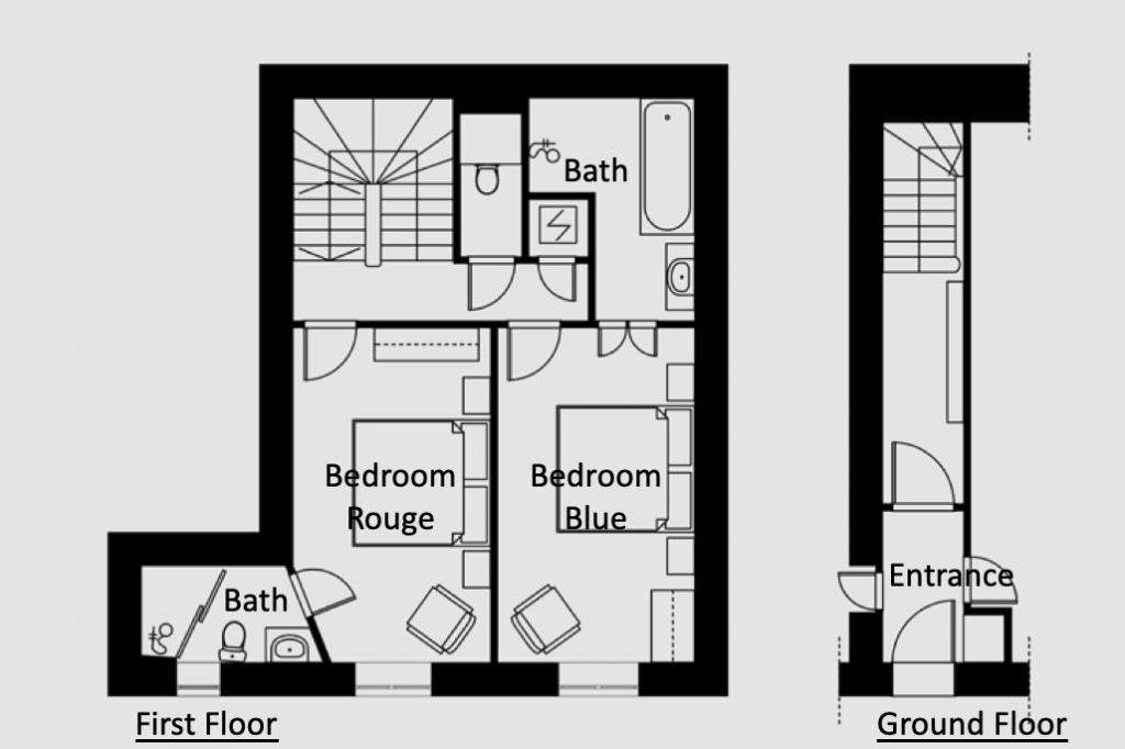 Antibes Rental - Maison du Village - Floorplan