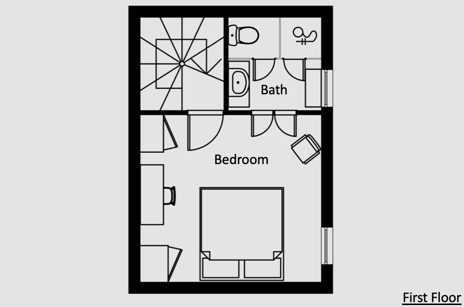 Antibes Rental - Maison du Village - floorplan