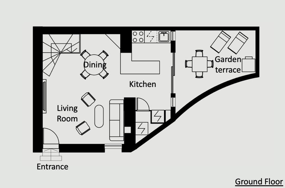 Antibes Rental - Maison du Village - floorplan